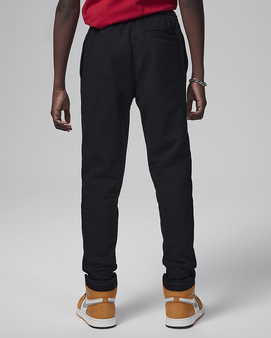 Pantalon en tissu Fleece Jordan MJ Flight pour ado - Noir