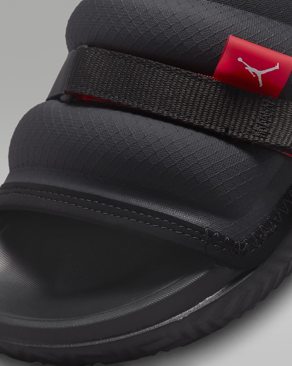 Jordan Super Play Men's Slides - Black/University Red