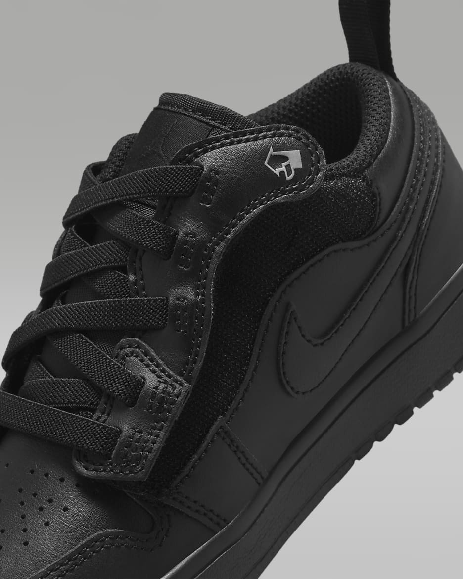 Chaussure Jordan 1 Low Alt pour enfant - Noir/Noir/Noir