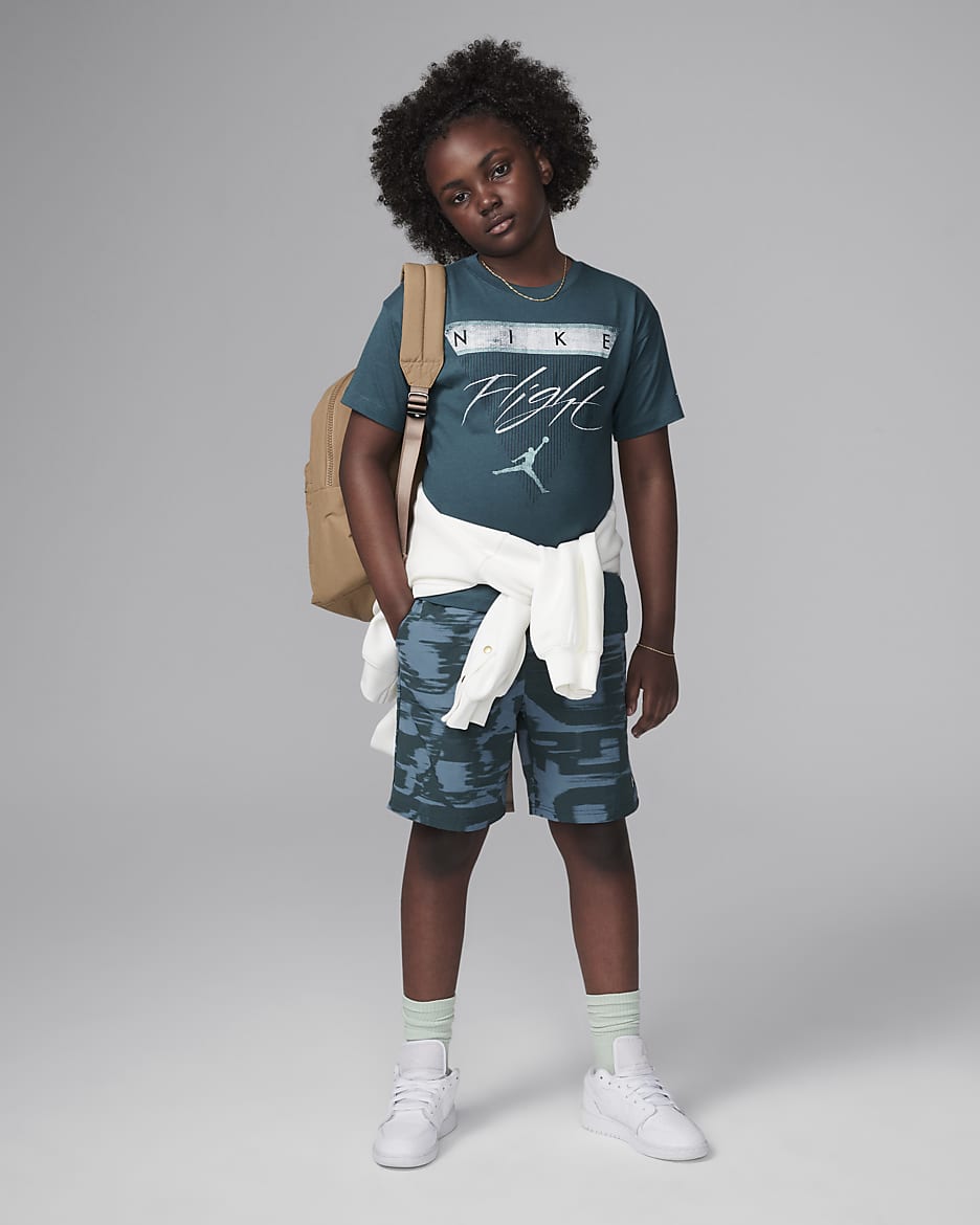 Jordan Older Kids' Flight Jumpman T-Shirt - Oxidised Green