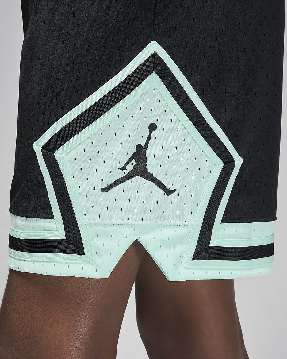 Jordan Dri-FIT Sport Diamond Shorts - Black/Mint Foam/Black/Black