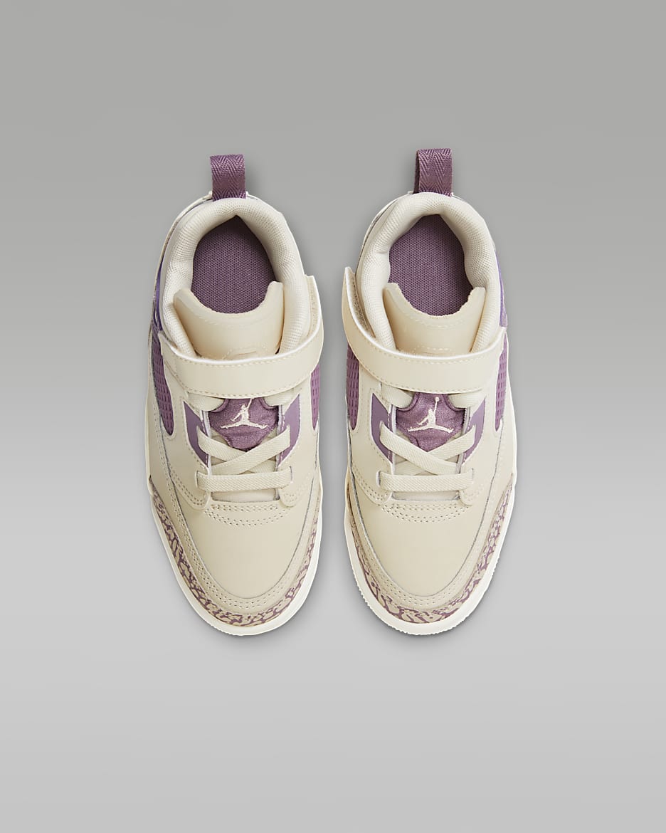 Jordan Spizike Low Schuh für jüngere Kinder - Legend Light Brown/Violet Dust/Sail/Crimson Tint