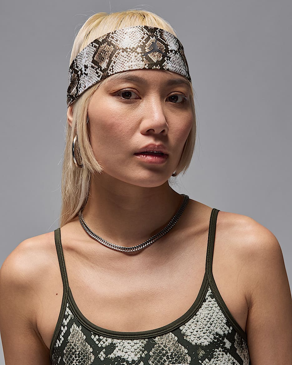 Jordan Performance Sport Dri-FIT Adjustable Headband - Khaki/Light Bone/Black