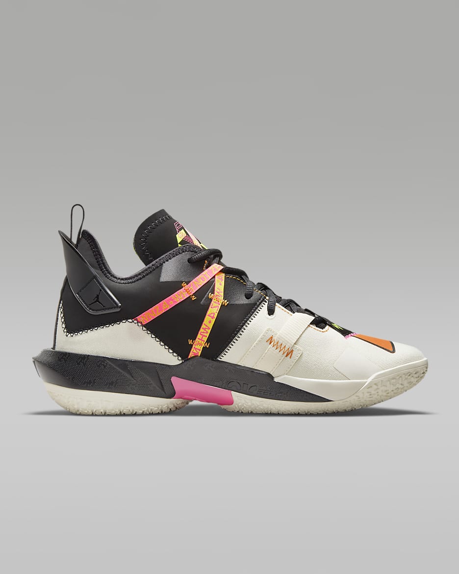 Jordan 'Why Not?' Zer0.4 Basketball Shoes - Pale Ivory/Alpha Orange/Volt/Black