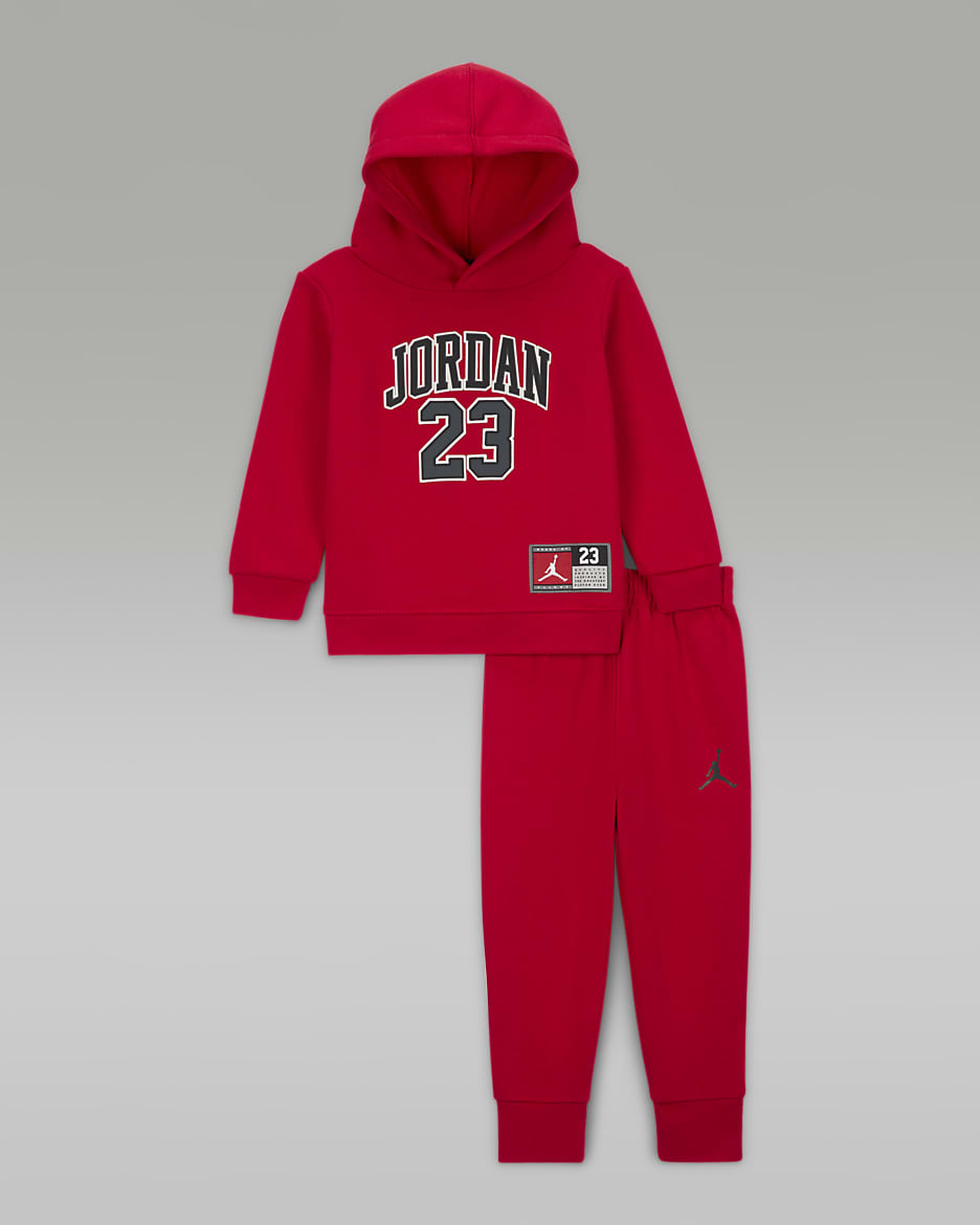 Ensemble deux pièces avec pull en jersey Jordan pour bébé (12-24 mois) - Gym Red