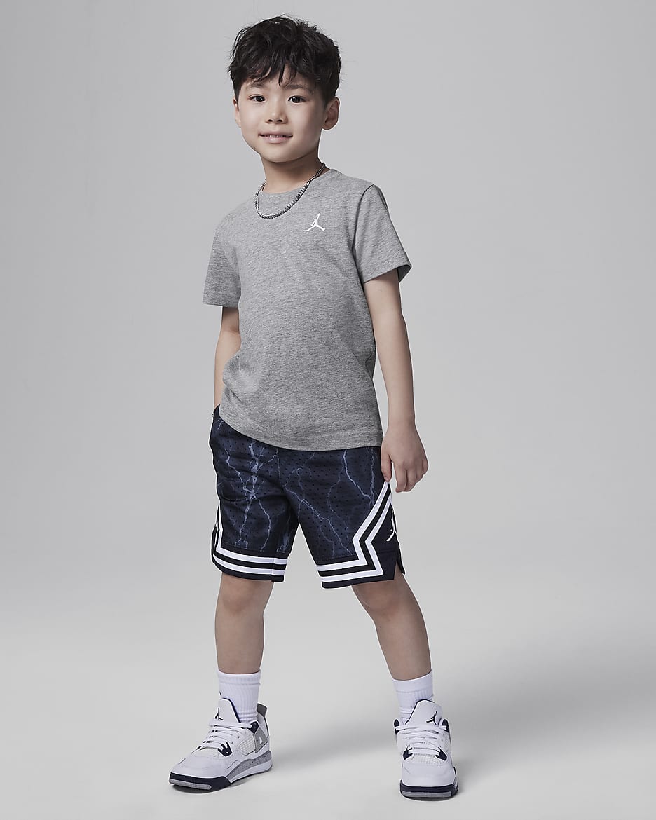 Jordan Little Kids' Jumpman Air Embroidered T-Shirt - Carbon Heather