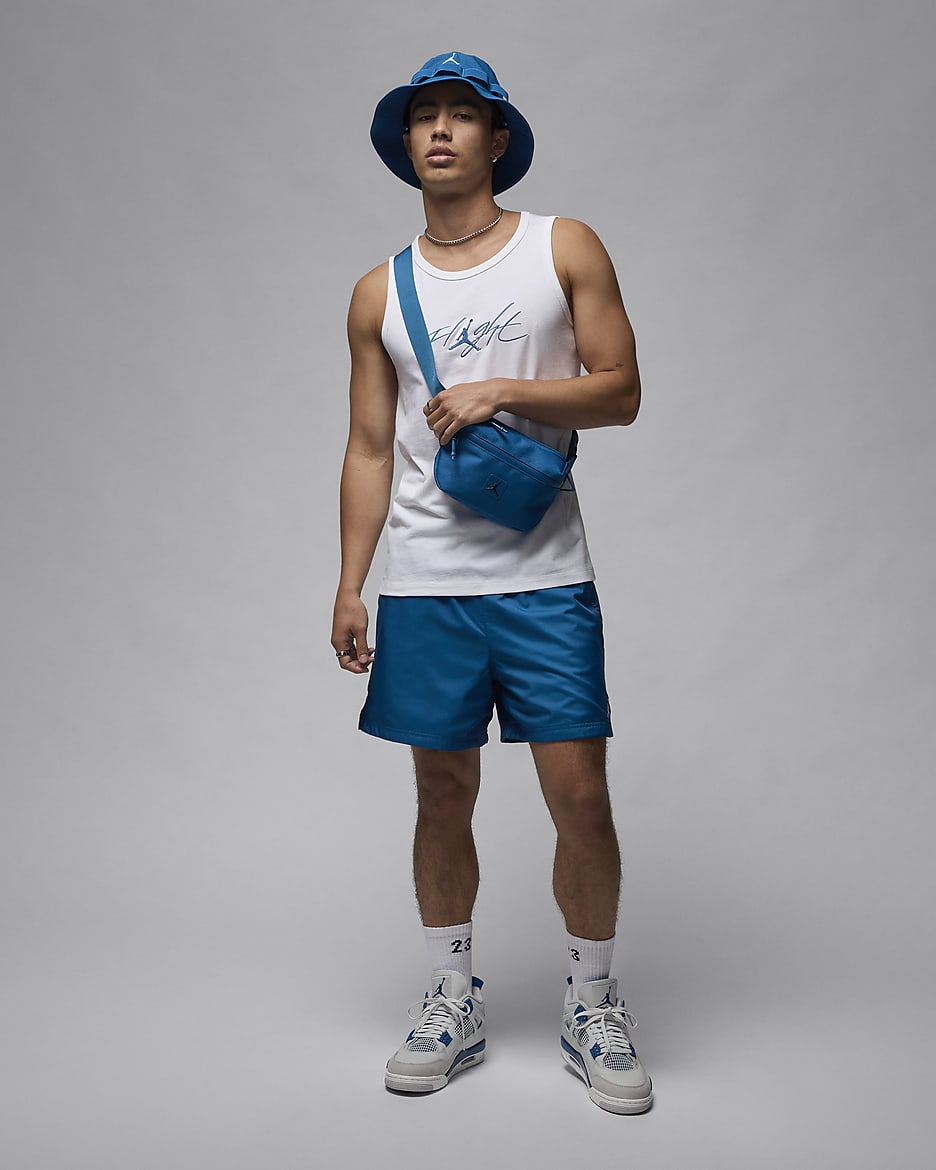 Jordan Flight Essentials Men's Tank - White/Industrial Blue/Industrial Blue