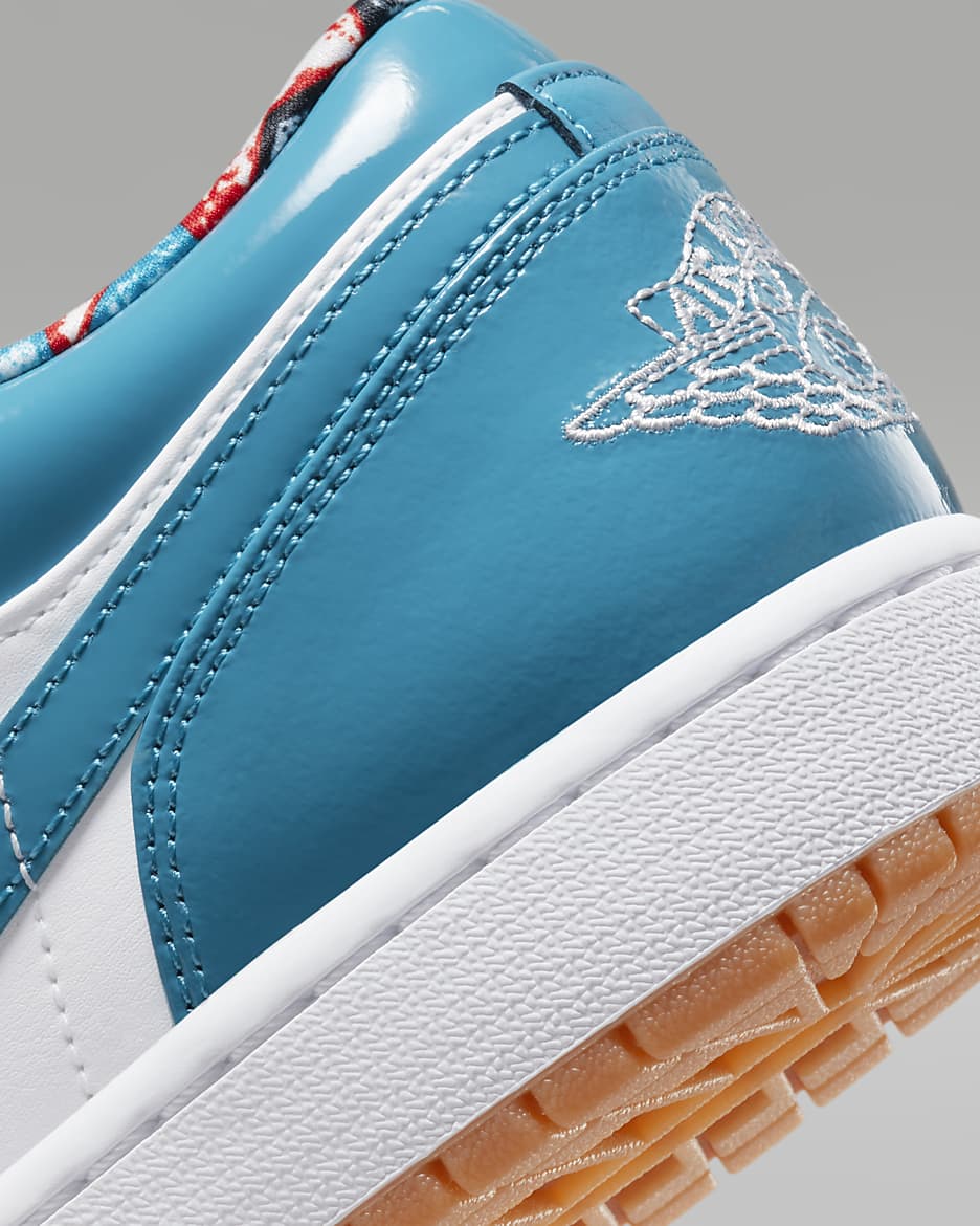 Air Jordan 1 Low SE Shoes - Cyber Teal/White/Armoury Navy/Cyber Teal