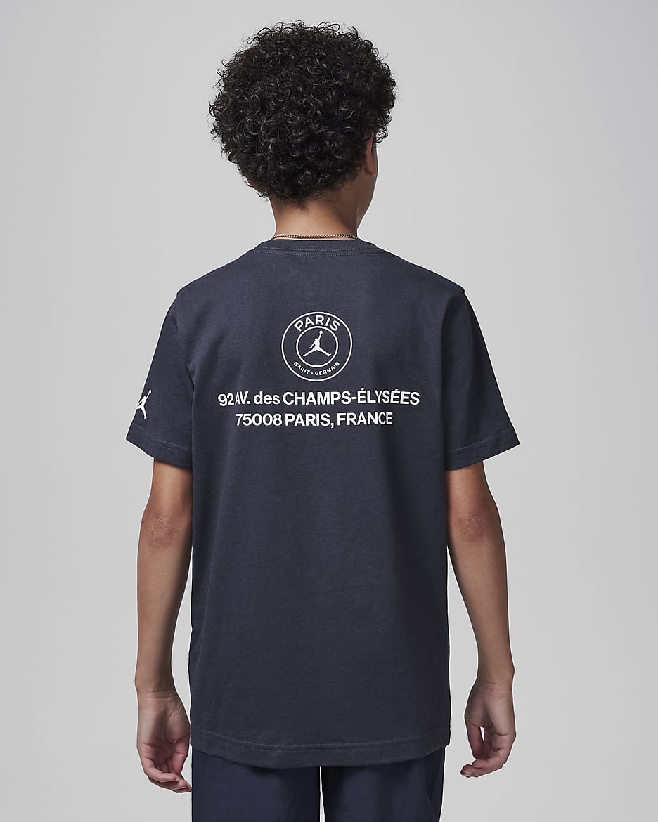 T-shirt Lightning Paris Saint-Germain Jordan pour ado - Off Noir