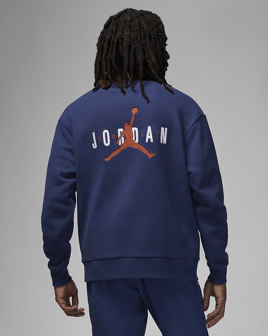 Jordan x Eastside Golf Herren-Strickjacke - Midnight Navy/Weiß/Burnt Sunrise