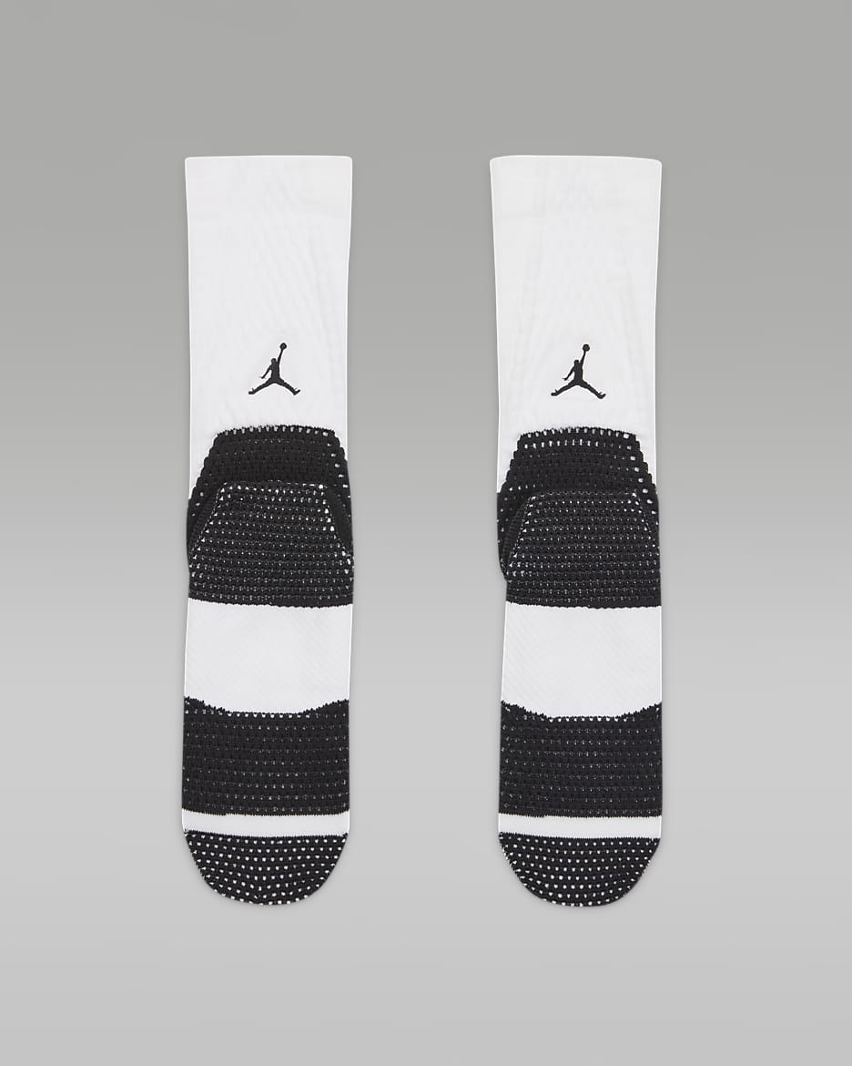 Jordan Unicorn Dri-FIT ADV Cushioned Crew Socks (1 Pair) - White/Black