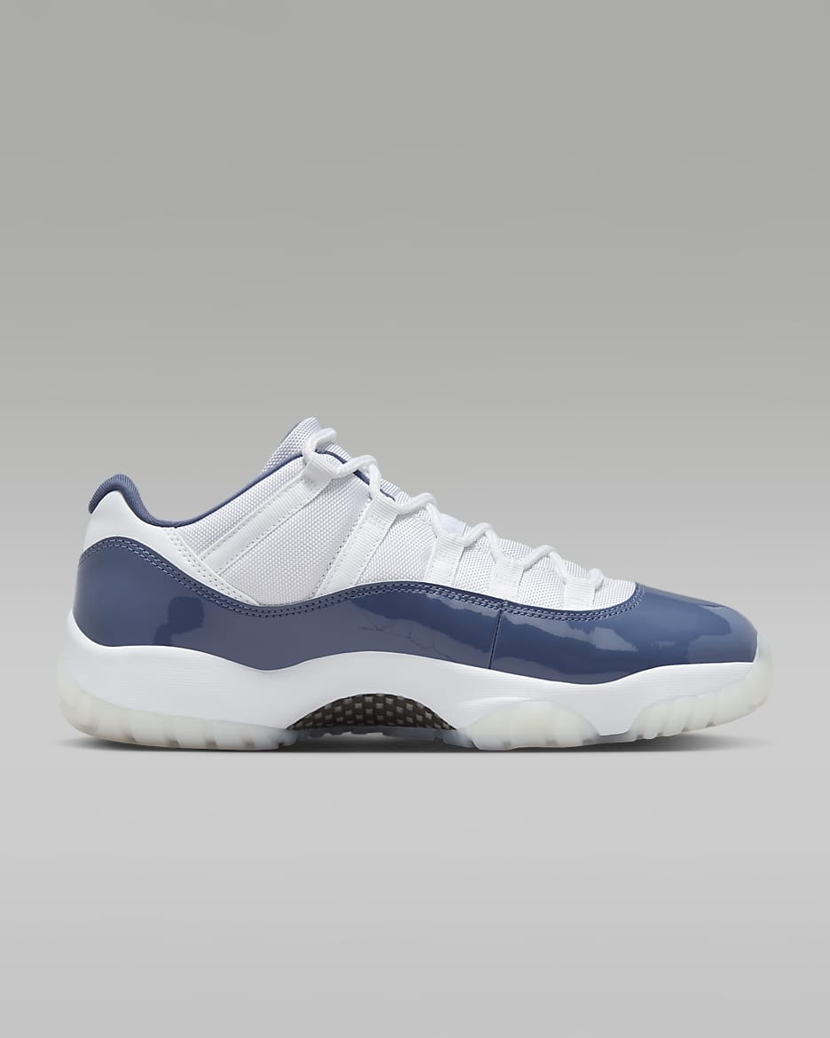 Air Jordan 11 Retro 低筒 "Diffused Blue" 男鞋 - 白色/Diffused Blue/Football Grey/Midnight Navy