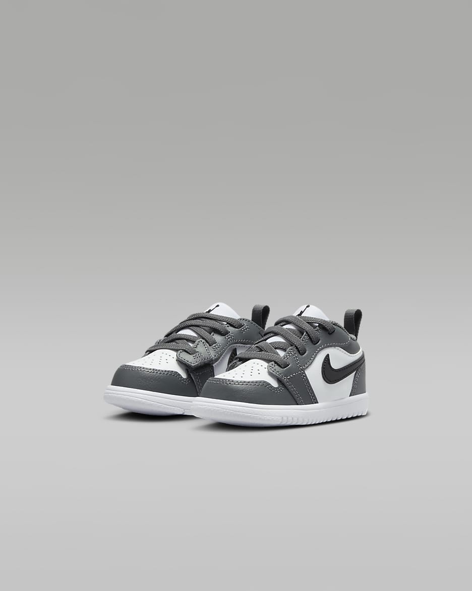 Jordan 1 Low Alt Baby & Toddler Shoes - White/Iron Grey/Black