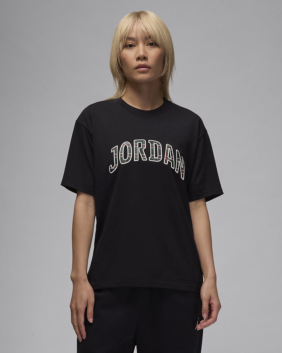 Jordan Women's Graphic T-Shirt - Black/Varsity Red