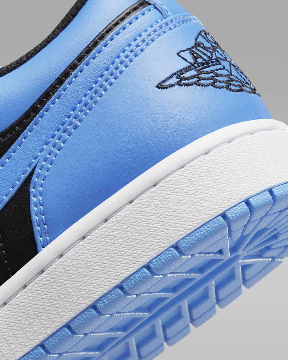 Air Jordan 1 Low Men's Shoes - Black/University Blue/White/Black