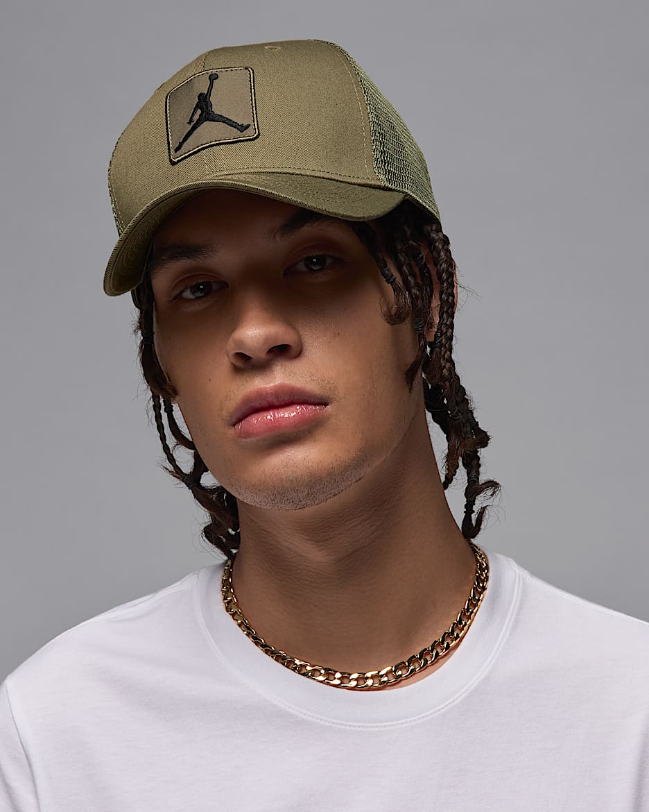 Jordan Rise Structured Hat - Medium Olive/Black