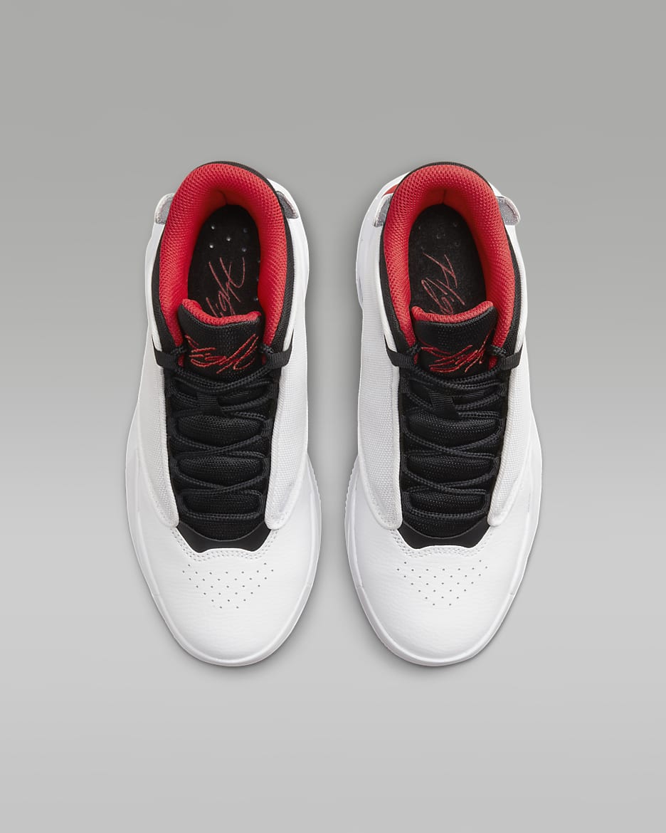 Jordan Max Aura 4 Older Kids' Shoes - White/Black/University Red