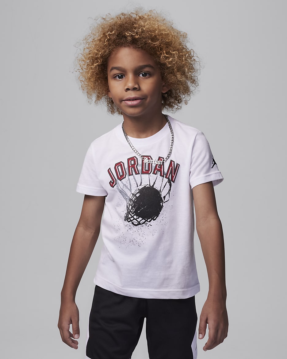 Ensemble deux pièces avec short Jordan Hoop Styles pour enfant - Off Noir