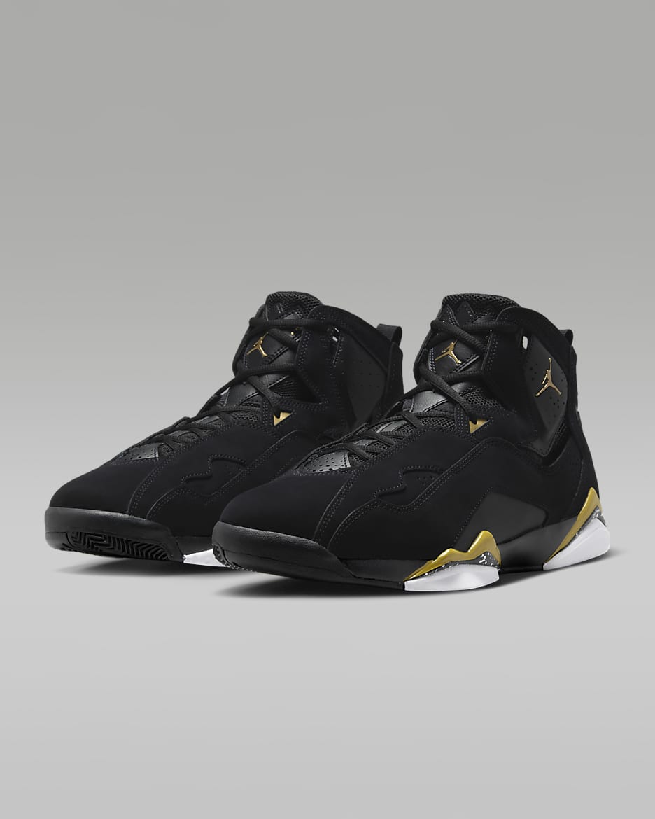 Jordan True Flight Herrenschuh - Schwarz/Weiß/Metallic Gold