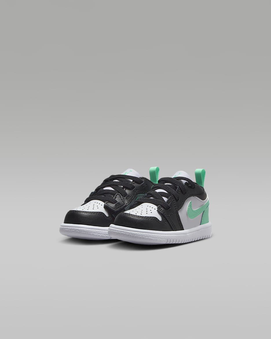 Jordan 1 Low Alt Baby & Toddler Shoes - White/Green Glow/Black