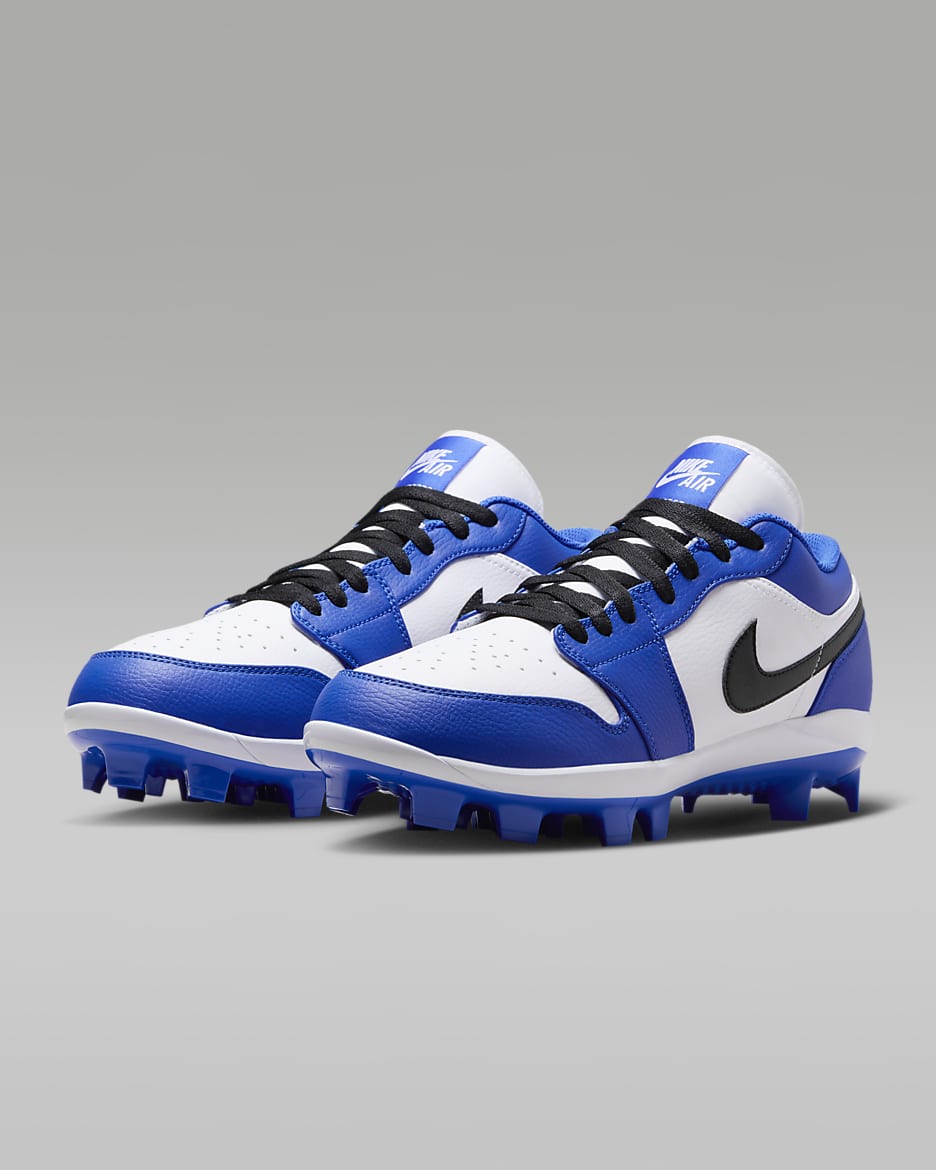 Jordan 1 Retro MCS Low Men's Baseball Cleats - Game Royal/White/Black