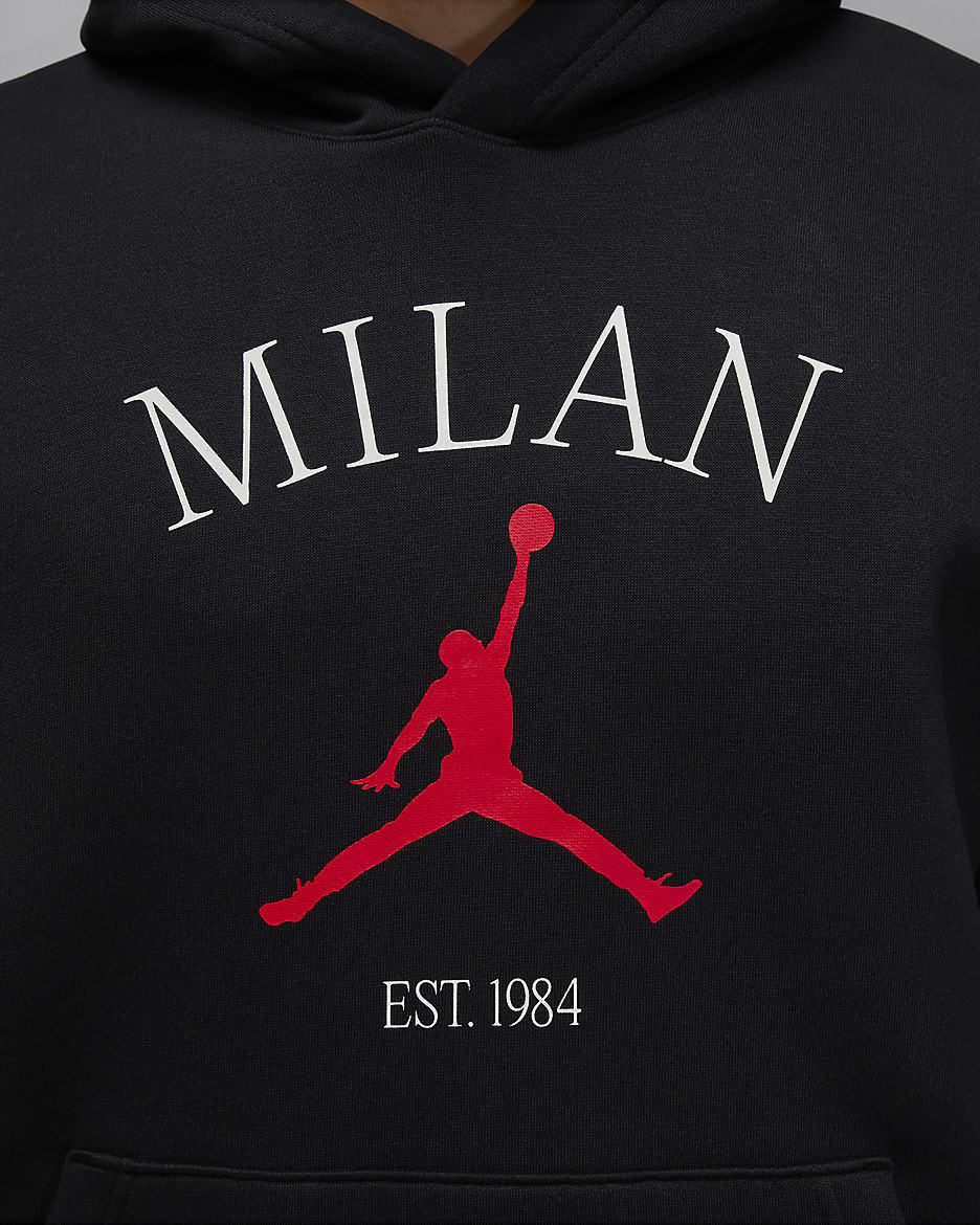 Jordan Milan Men's Pullover Hoodie - Black