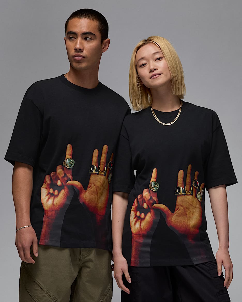 Jordan Flight MVP Men's Rings T-Shirt - Black/Sail