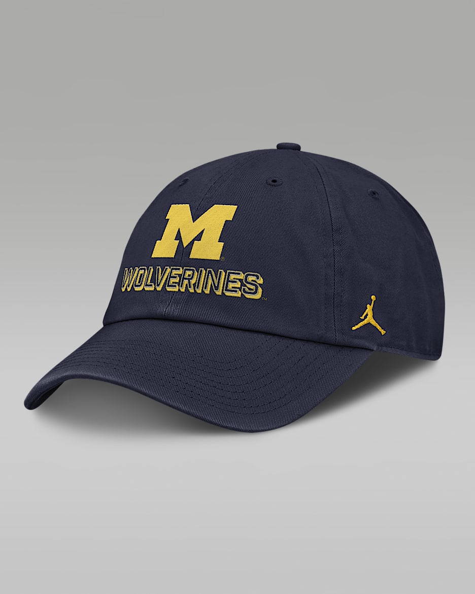 Michigan On-Field Club Gameday Men's Jordan Brand College Adjustable Hat - White