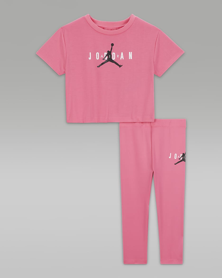 Ensemble avec legging durable Jordan pour Bébé (12 - 24 mois) - Pinksicle