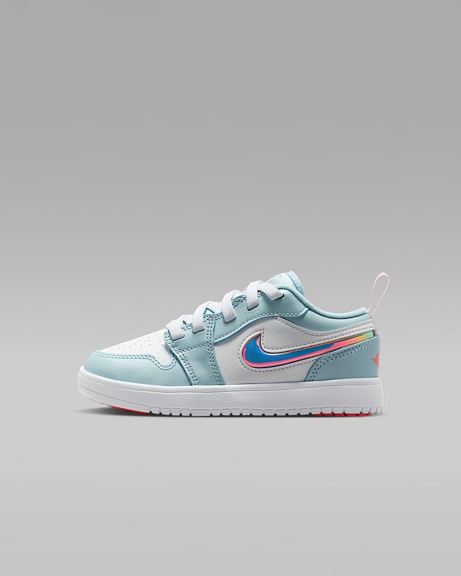 Jordan 1 Low Alt Little Kids' Shoes - Ocean Bliss/White/Atomic Pink