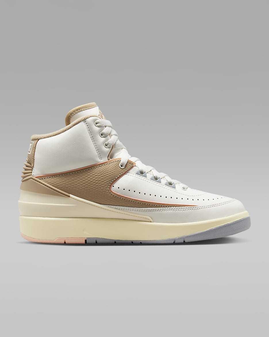 Air Jordan 2 Retro Women's Shoes - Sail/Sunset Haze/Muslin/Desert