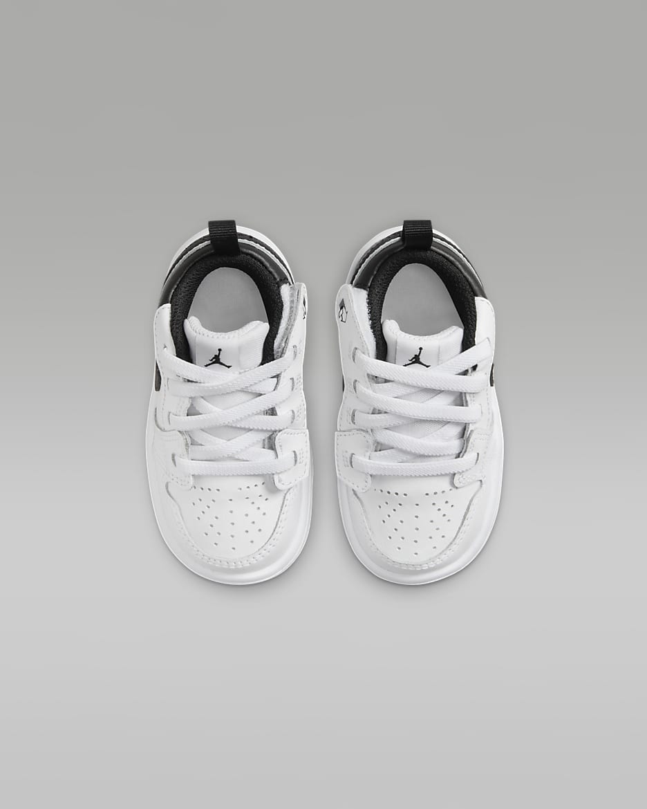 Jordan 1 Low Alt Baby & Toddler Shoes - White/White/Black