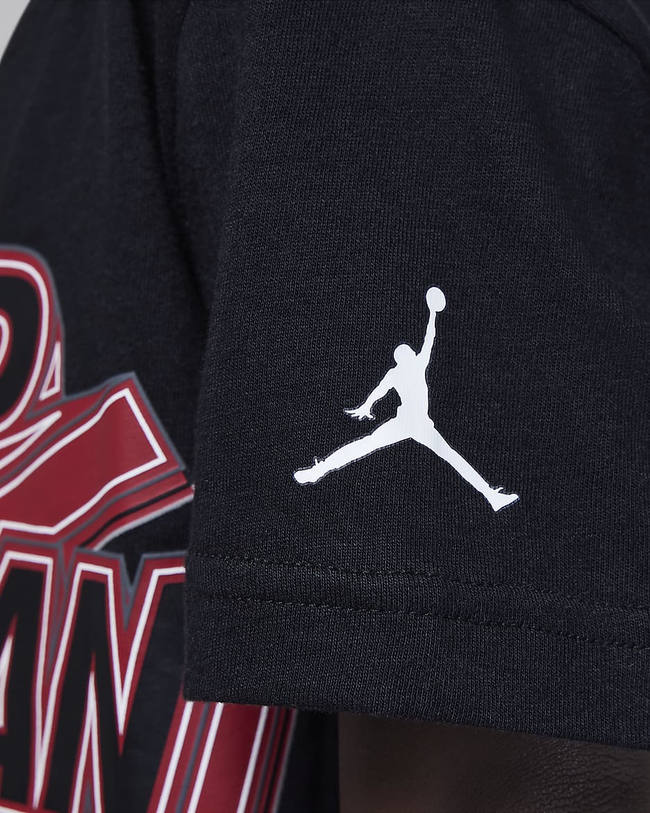 Jordan T-shirt voor kleuters - Zwart