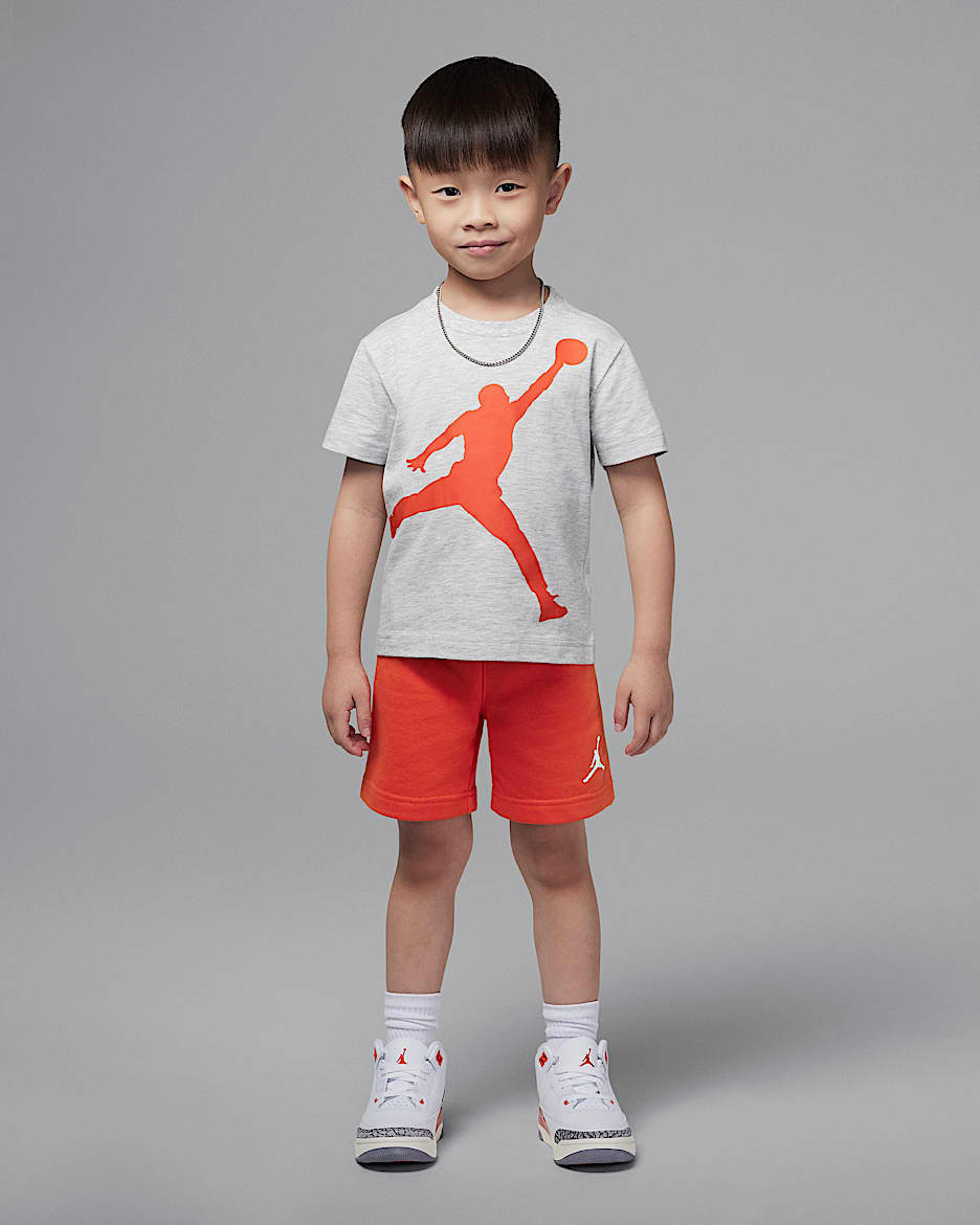 Jordan Toddler Jumpman 2-Piece Shorts Set - Team Orange
