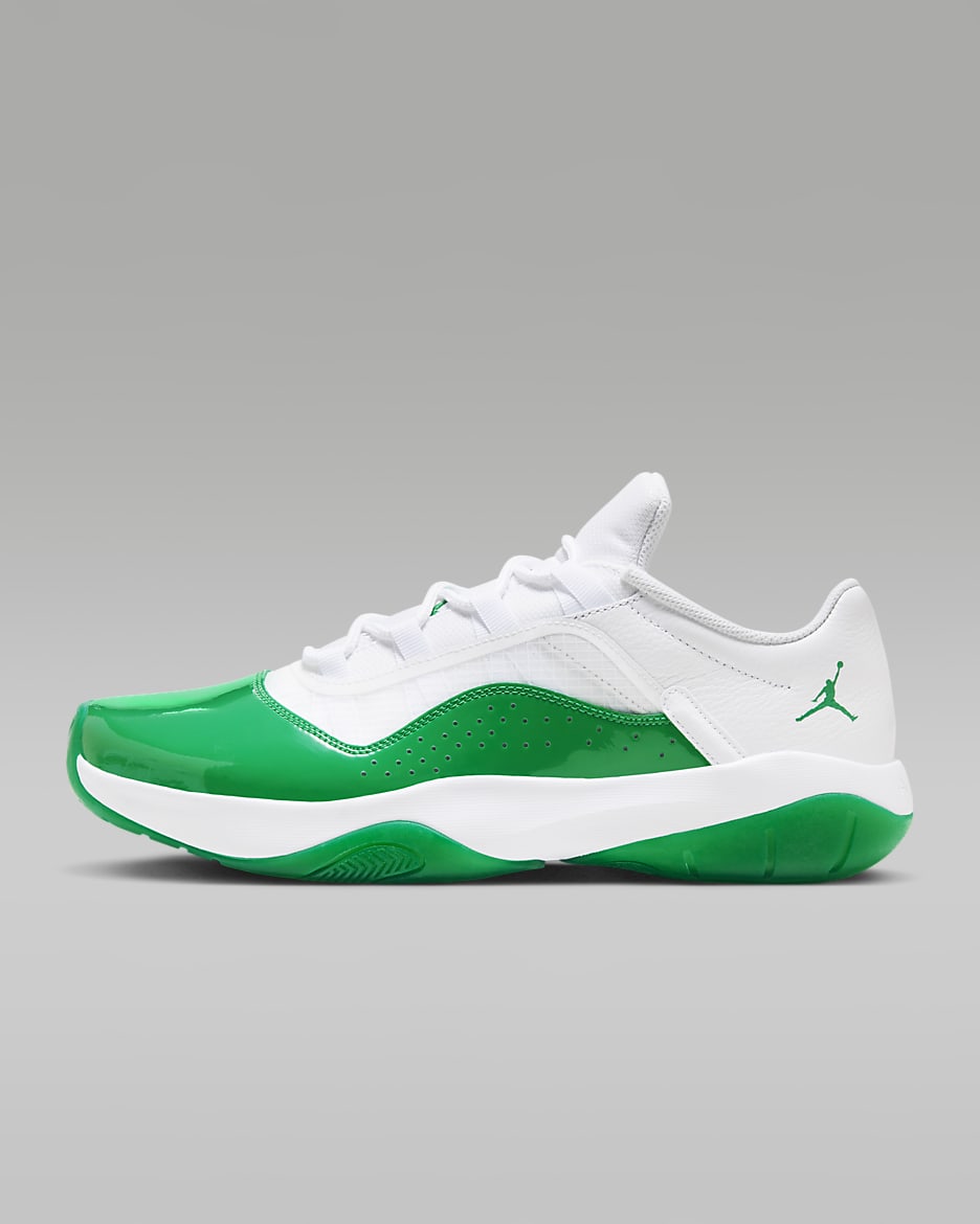 Air Jordan 11 CMFT Low Women's Shoes - White/White/Lucky Green