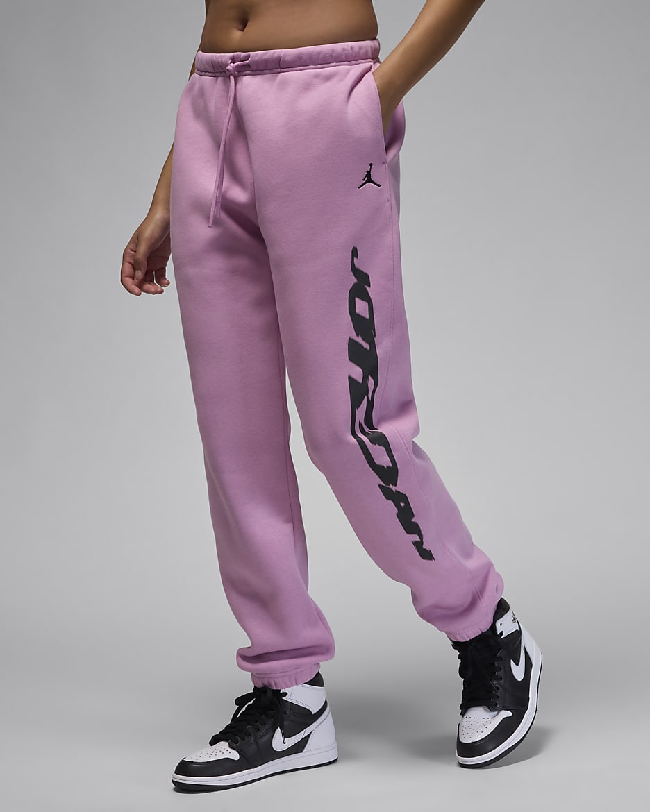 Jordan Brooklyn Fleece Women's Trousers - Orchid