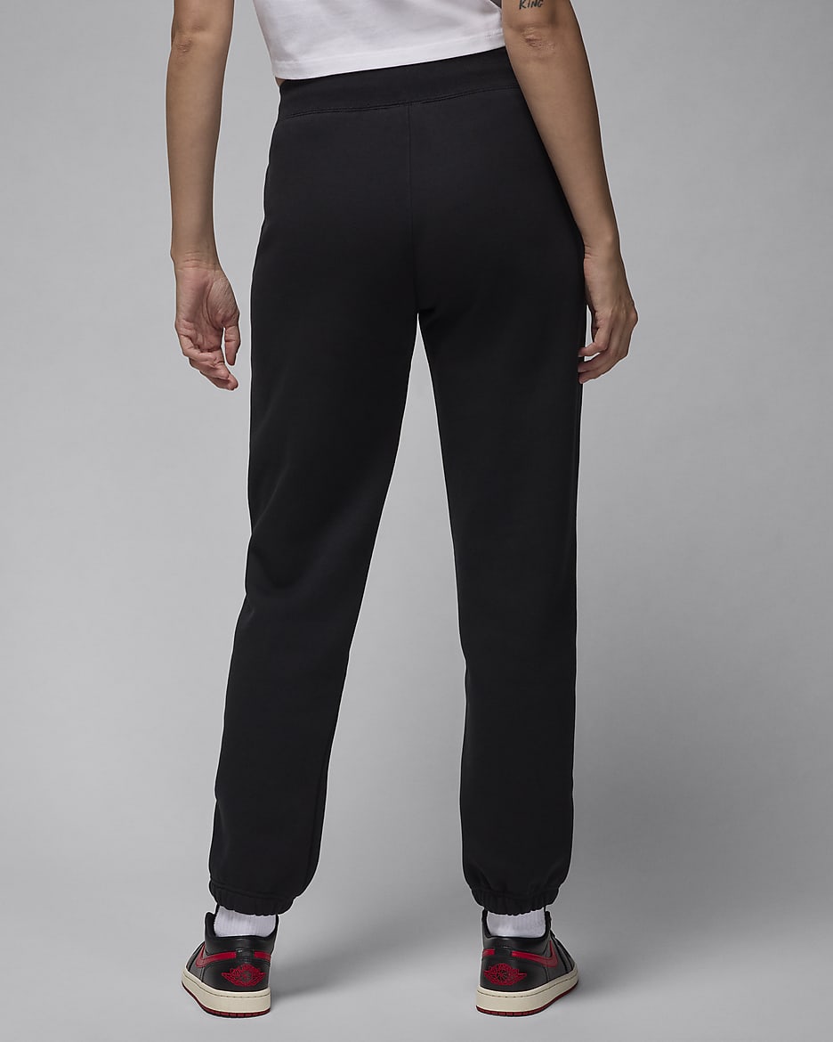 Jordan Flight Fleece Pantalón - Mujer - Negro/Dark Smoke Grey