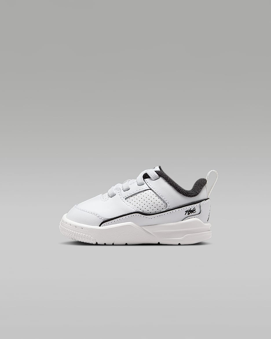 Jordan Flight Court Schuh (Babys/Kleinkinder) - Weiß/Sail/Schwarz