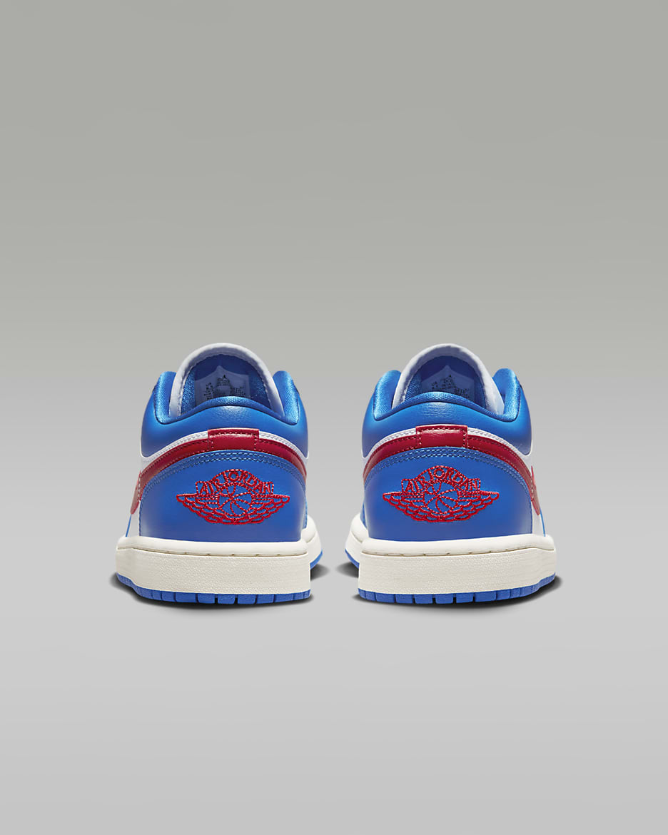 Air Jordan 1 Low Women's Shoes - Sport Blue/White/Sail/Gym Red