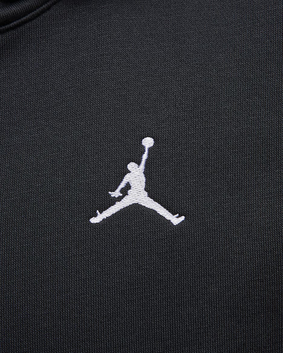 Sweat à capuche Jordan Brooklyn Fleece pour femme - Noir/Blanc