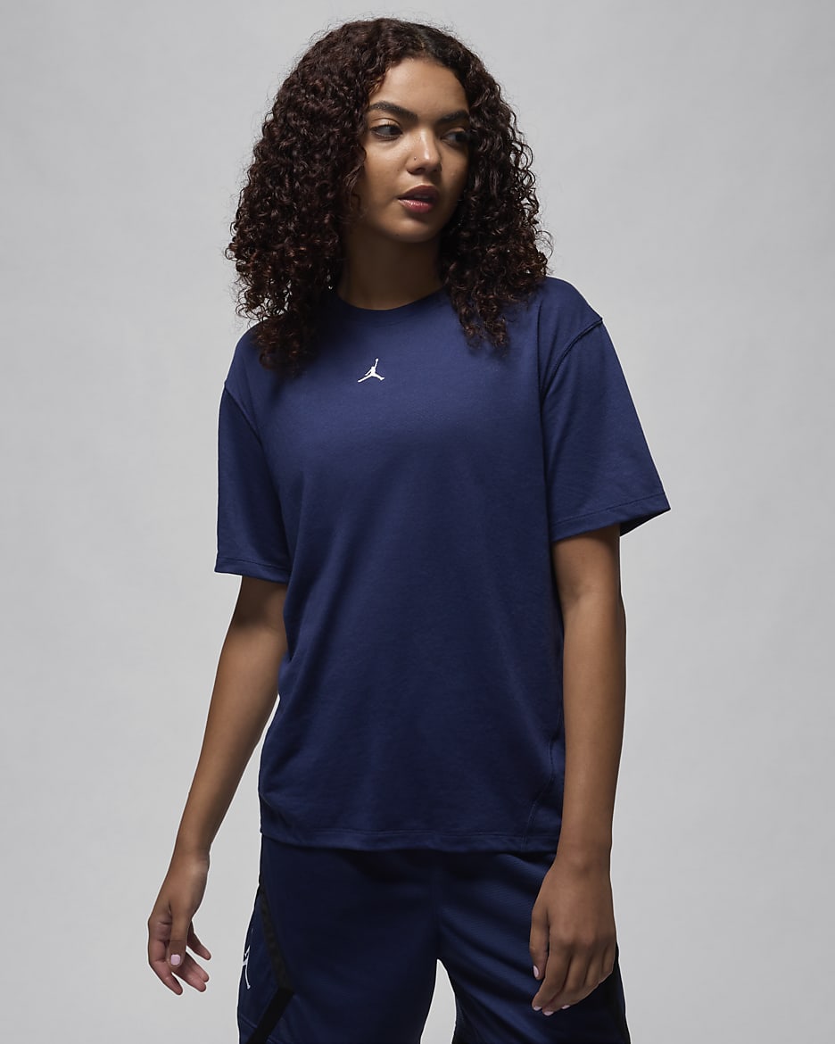 Jordan Sport Women's Diamond Short-Sleeve Top - Midnight Navy
