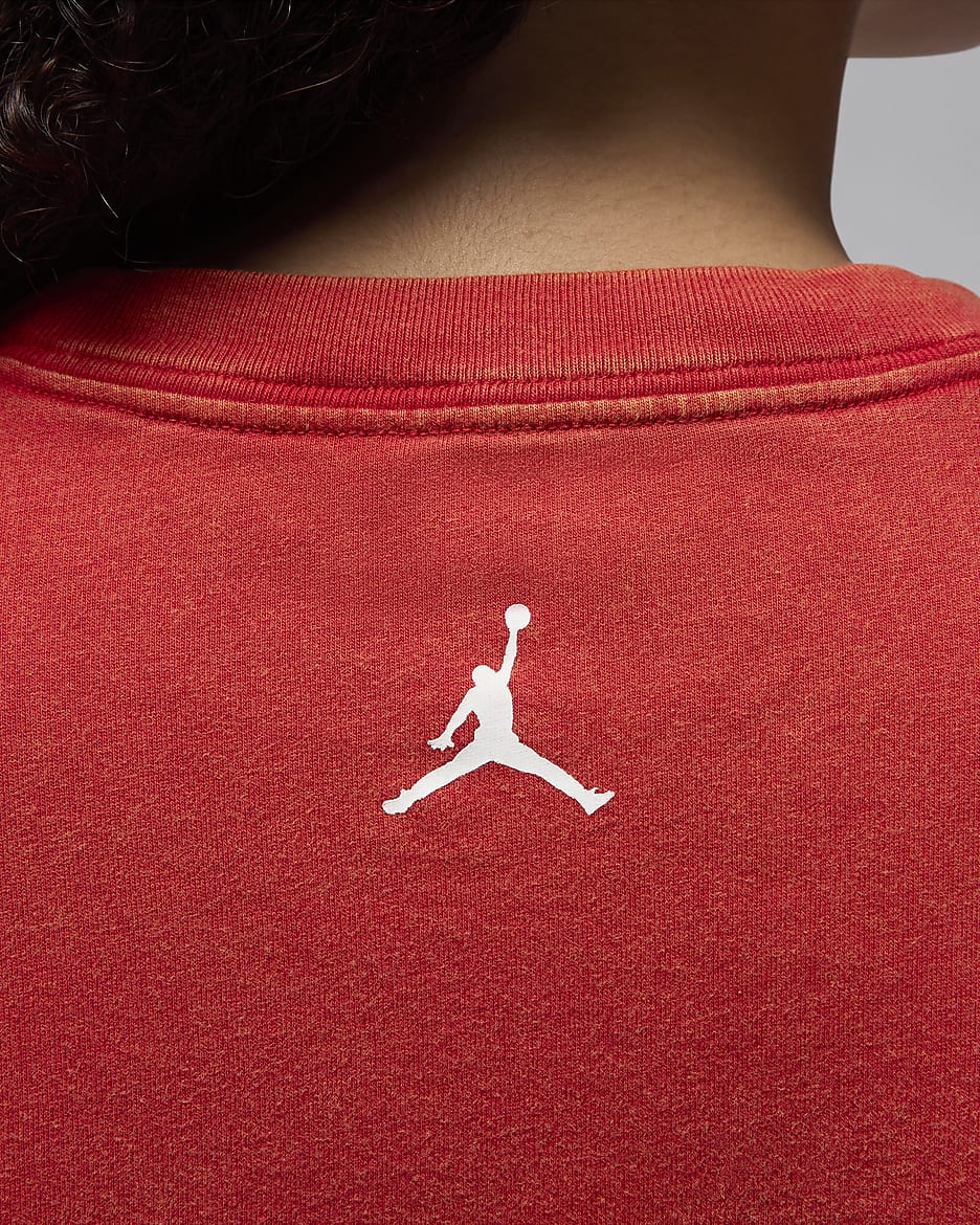 Jordan Women's Graphic Girlfriend T-Shirt - Gym Red/White