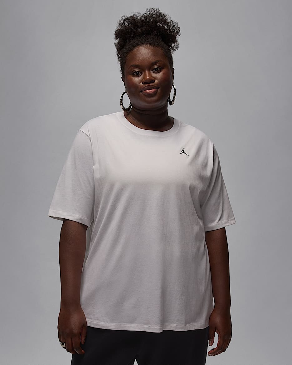 Jordan Essentials Women's Girlfriend T-Shirt (Plus Size) - White/Black