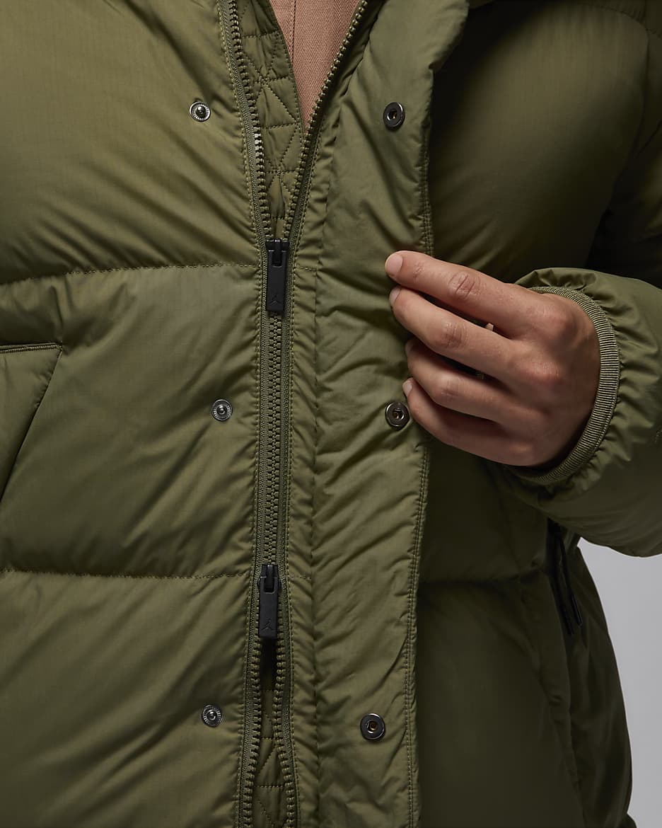 Parka en duvet Jordan Flight pour homme - Medium Olive