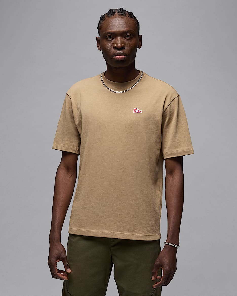 T-shirt à écusson sneaker Jordan pour homme - Desert Camo/Noir