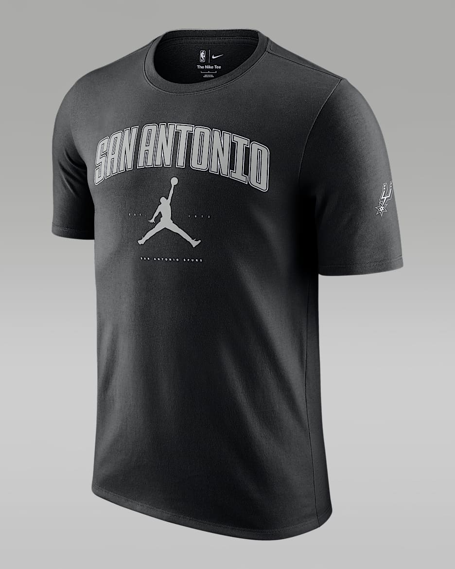 Playera Jordan NBA para hombre San Antonio Spurs Essential - Negro