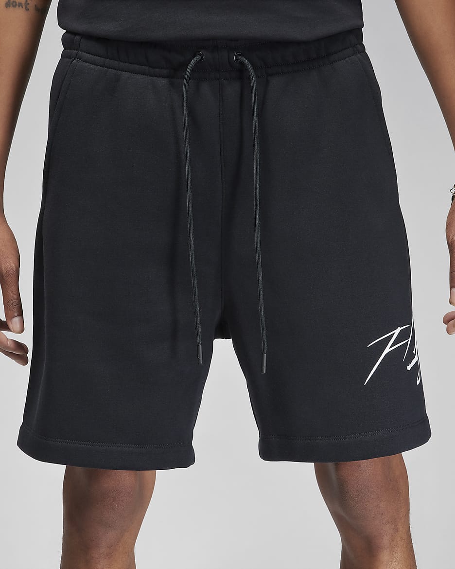 Jordan Brooklyn Fleece Men's Shorts - Black/White