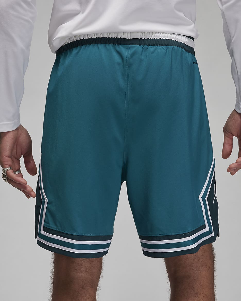 Jordan Dri-FIT Sport Men's Woven Diamond Shorts - Sky J Teal/White/Midnight Spruce/White