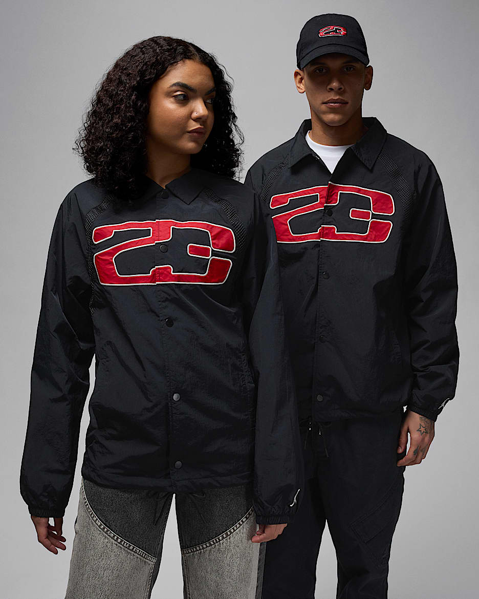 Jordan Essentials Men's Coaches Jacket - Black/Sail