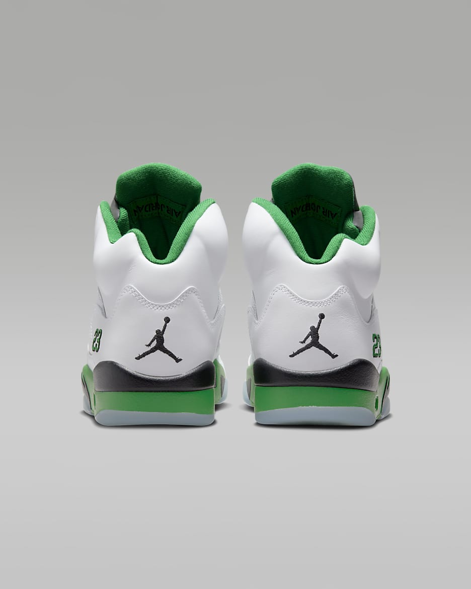 Air Jordan 5 Retro 'Lucky Green' Women's Shoes - White/Black/Ice Blue/Lucky Green